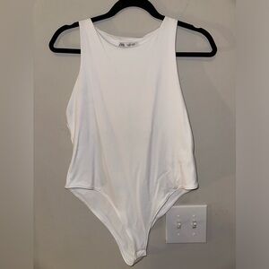 White Zara body suit